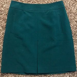 Teal Petite Ann Taylor LOFT skirt